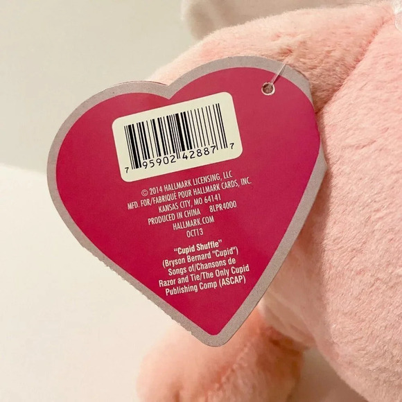2014 Hallmark Cupid Shuffle Plush Pig Sound Motion 12 Inch Valentine Animated - Picture 4 of 15